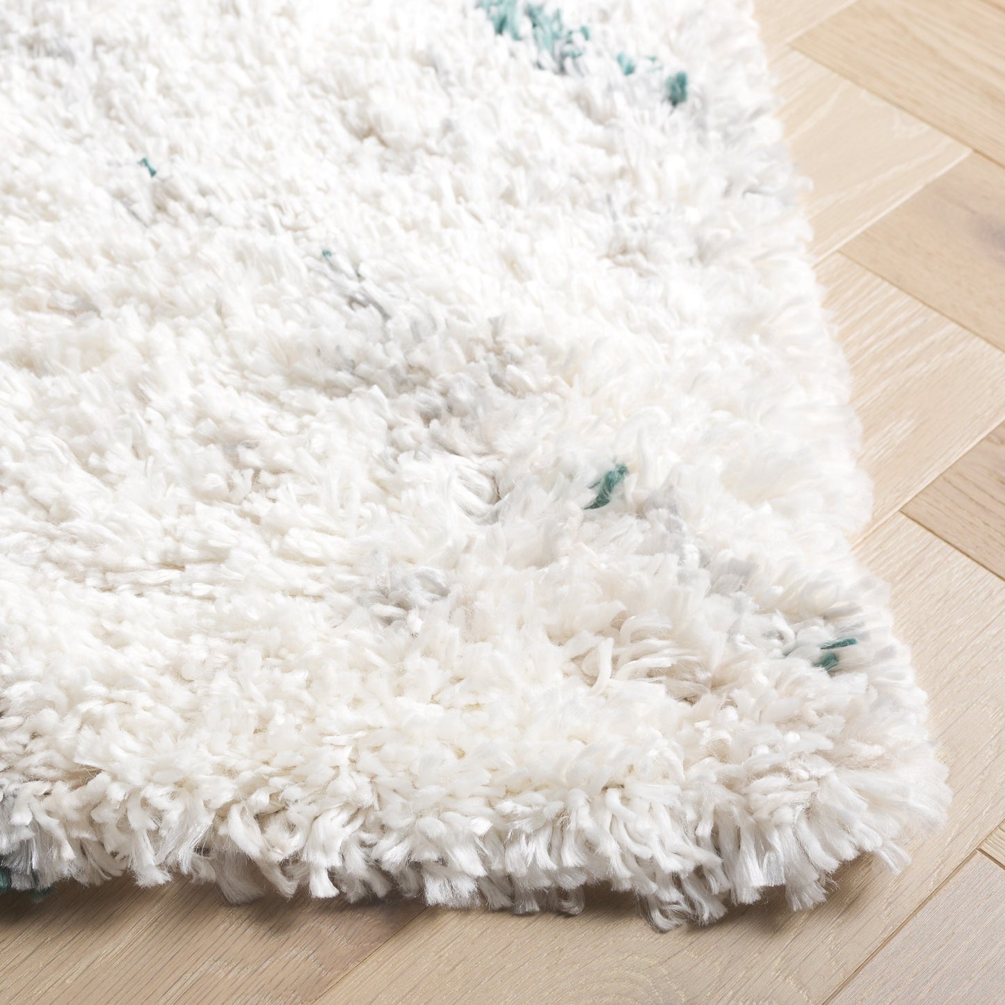 SAFAVIEH, Fontana Shag Zviya Tapis moderne abstrait de 5,1 cm d'épaisseur