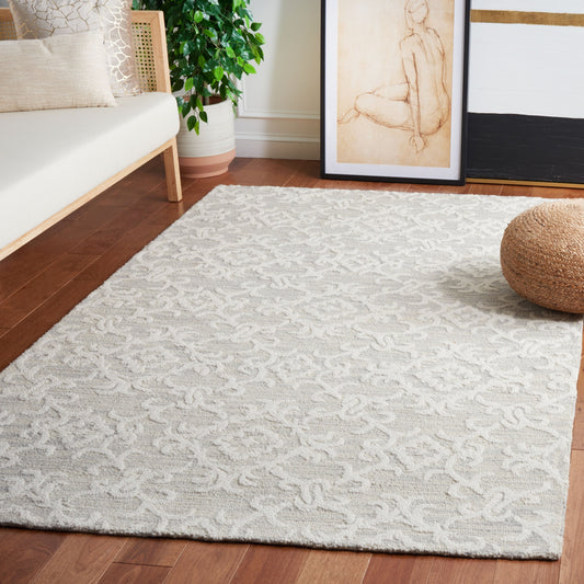 SAFAVIEH, Tapis en laine floral moderne Vesela fait main