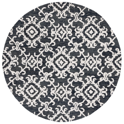 SAFAVIEH, Tapis en laine floral moderne Vesela fait main