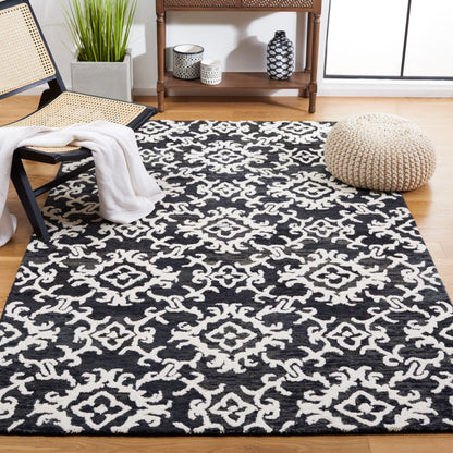 SAFAVIEH, Tapis en laine floral moderne Vesela fait main