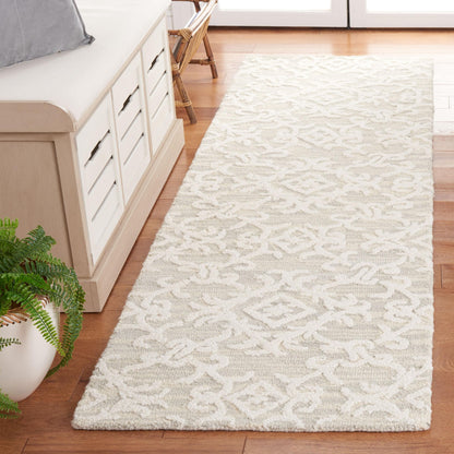 SAFAVIEH, Tapis en laine floral moderne Vesela fait main
