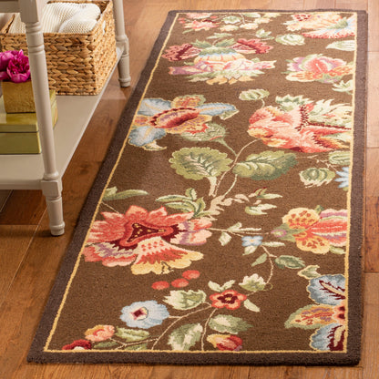 SAFAVIEH, tapis Chelsea Jurendine en laine florale fait main, style campagne française