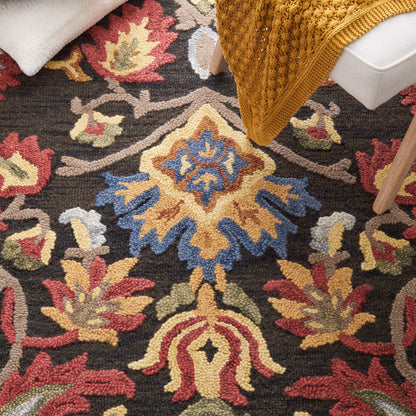 SAFAVIEH, Tapis de campagne français en laine fait main Marietje Blossom