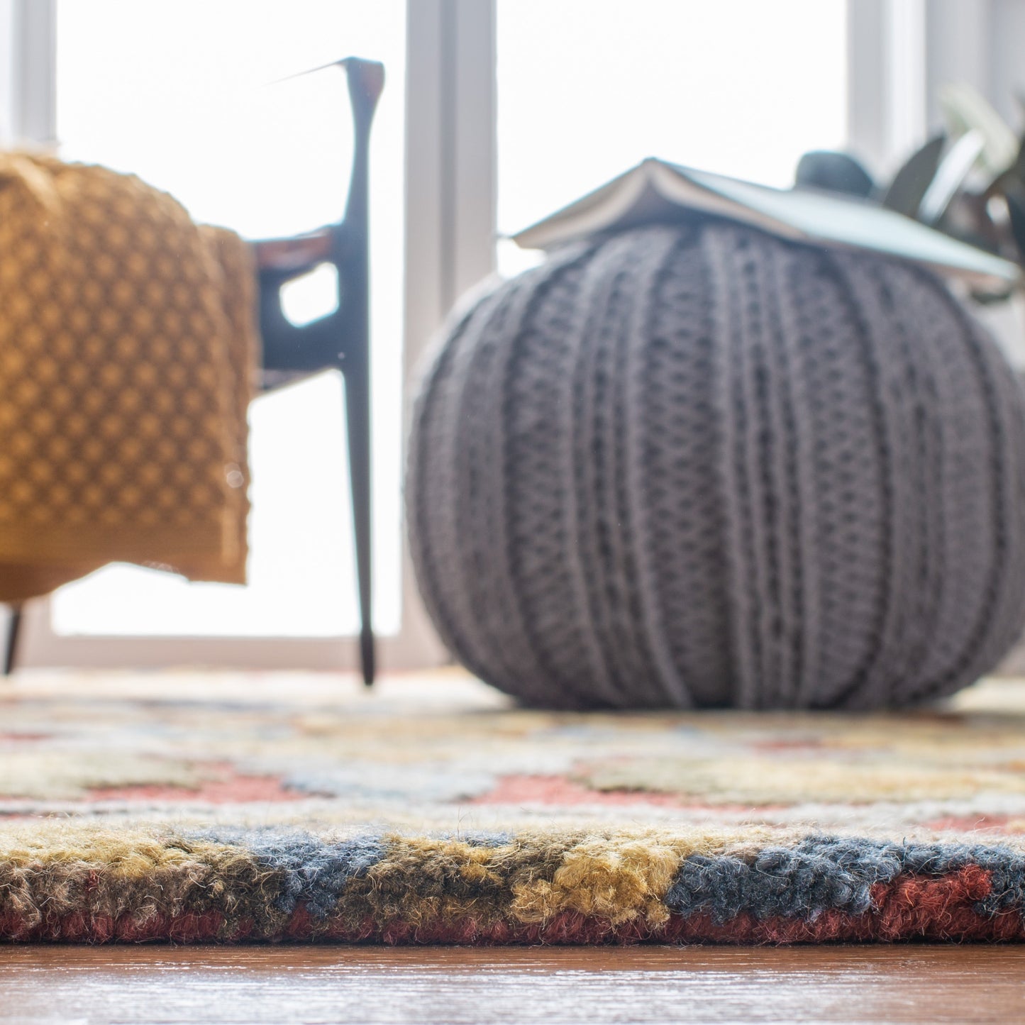 SAFAVIEH, Tapis de campagne français en laine fait main Marietje Blossom