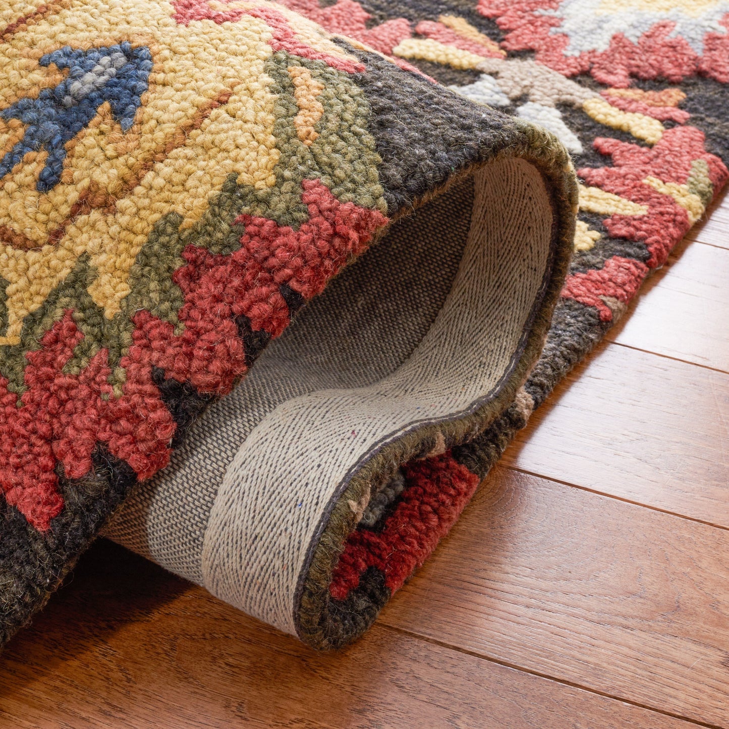 SAFAVIEH, Tapis de campagne français en laine fait main Marietje Blossom