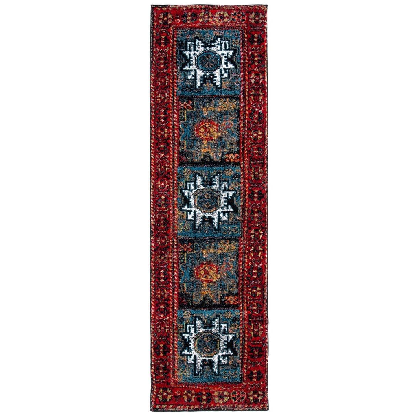 SAFAVIEH, Tapis Oriental Vintage Hamadan Lilla en détresse