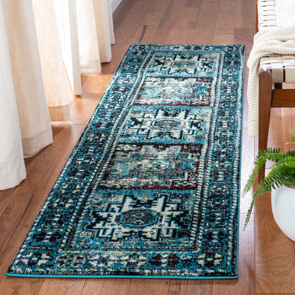 SAFAVIEH, Tapis Oriental Vintage Hamadan Lilla en détresse