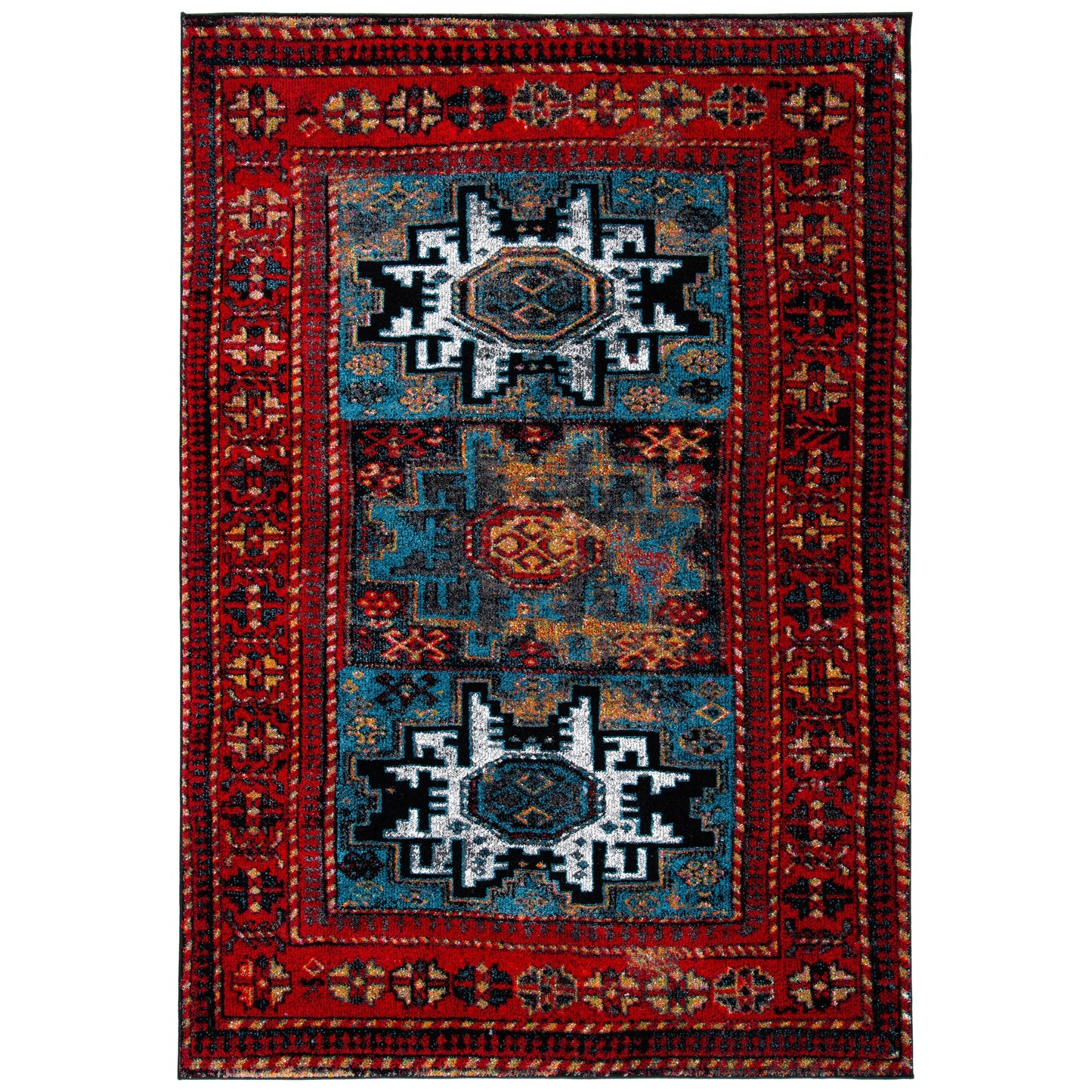 SAFAVIEH, Tapis Oriental Vintage Hamadan Lilla en détresse