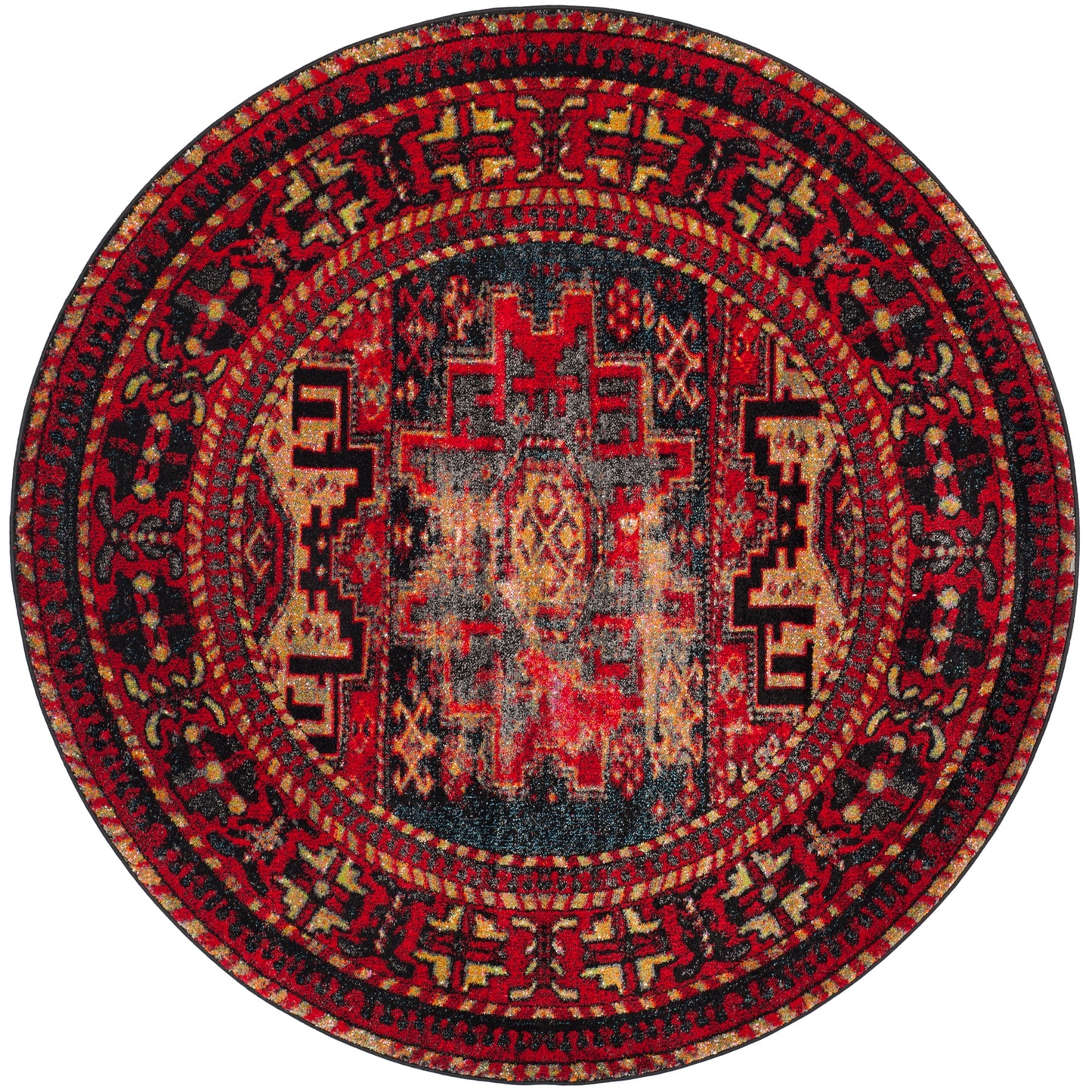 SAFAVIEH, Tapis Oriental Vintage Hamadan Lilla en détresse