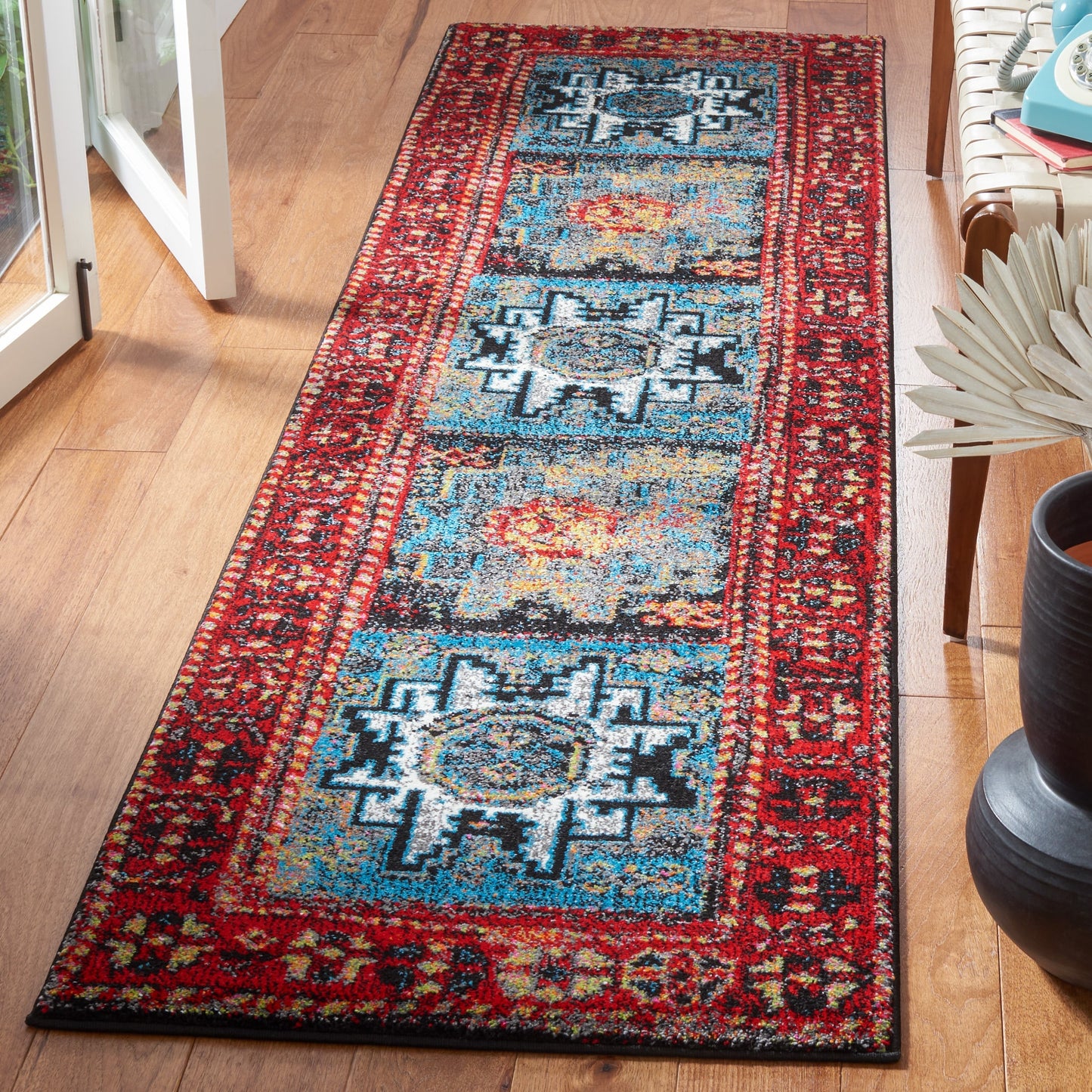 SAFAVIEH, Tapis Oriental Vintage Hamadan Lilla en détresse