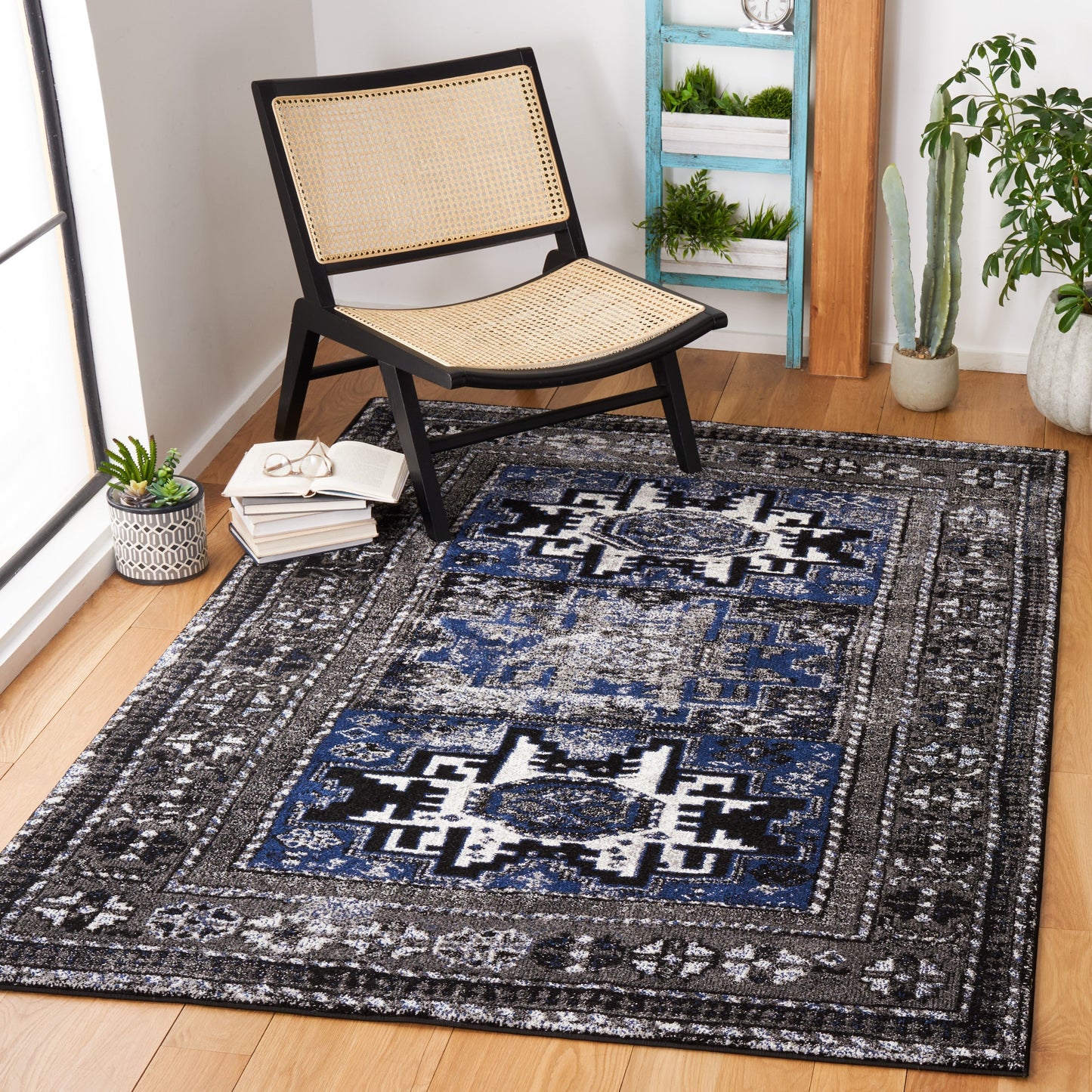 SAFAVIEH, Tapis Oriental Vintage Hamadan Lilla en détresse