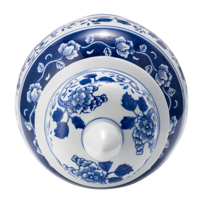 Pot Temple éclectique à motifs Sagebrook Home avec couvercle