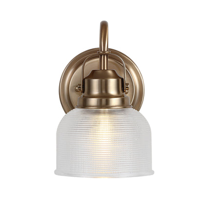 Applique de vanité à LED Shirley en métal/verre, par JONATHAN Y