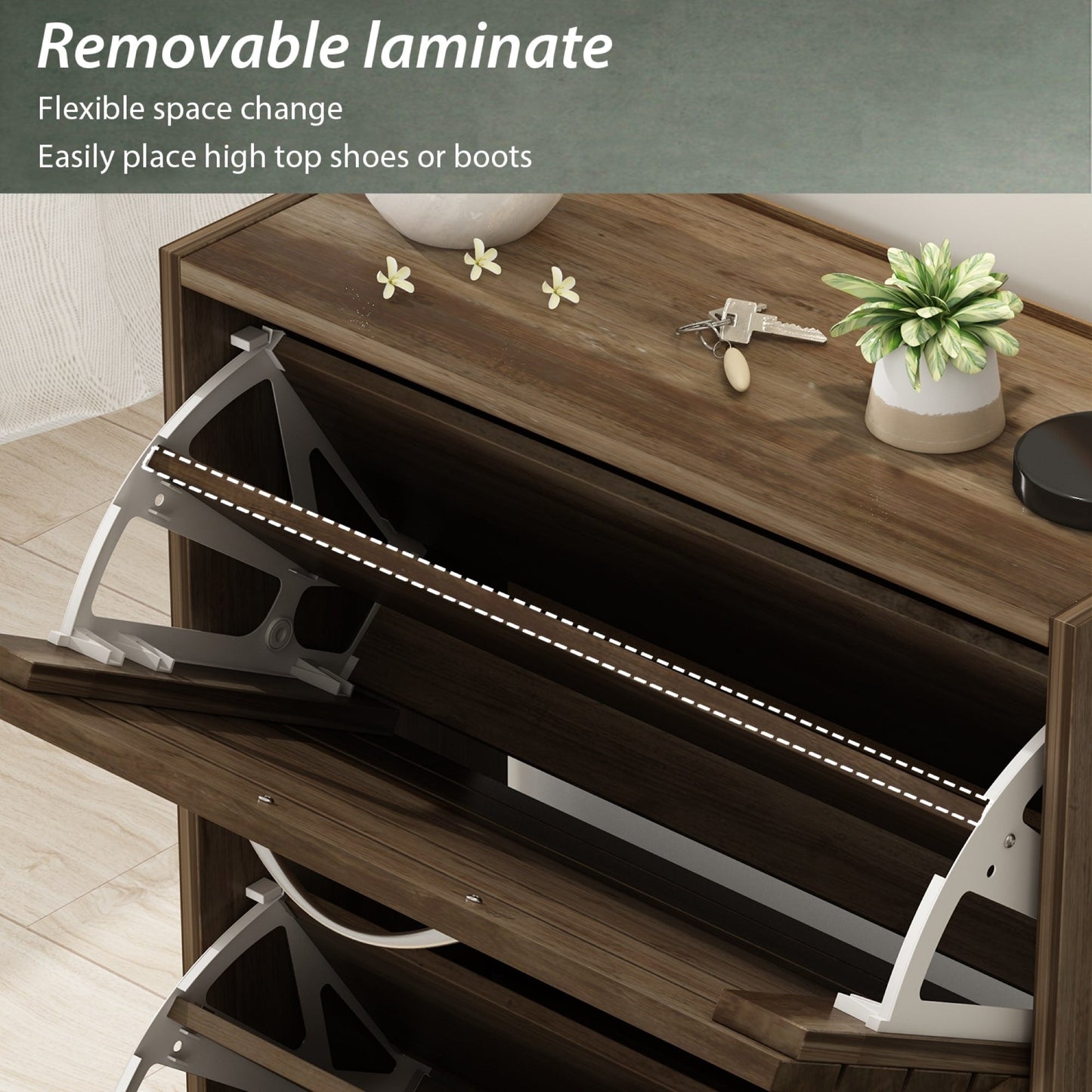 Meuble de rangement à chaussures Meuble de rangement à chaussures moderne pour couloir d'entrée