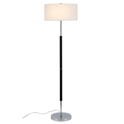 Lampadaire Simone à 2 lumières avec abat-jour en tissu