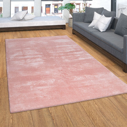 Tapis doux et lavable avec envers antidérapant, couleurs unies