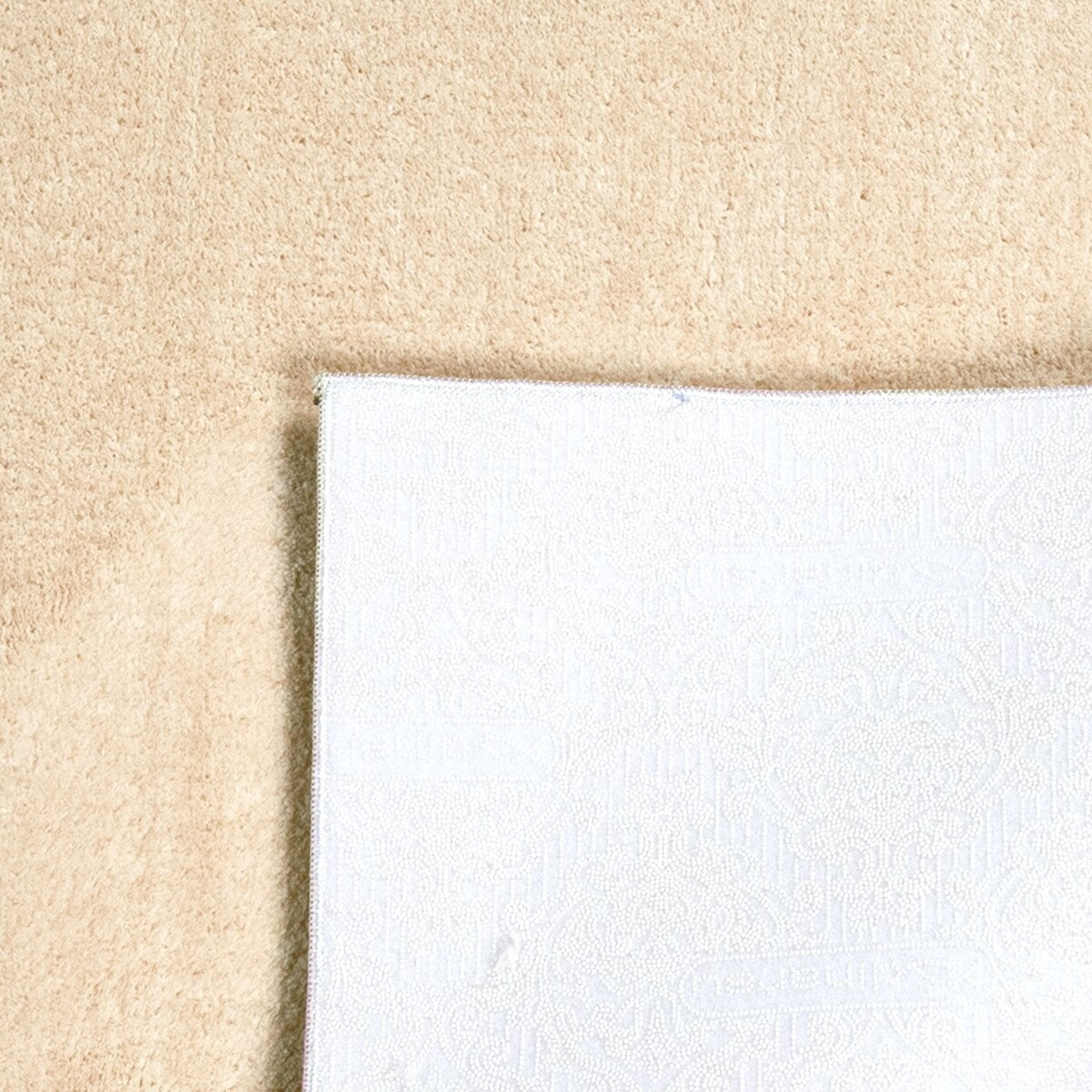 Tapis doux et lavable avec envers antidérapant, couleurs unies