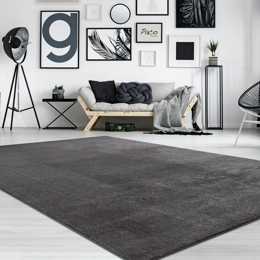 Tapis doux et lavable avec envers antidérapant, couleurs unies