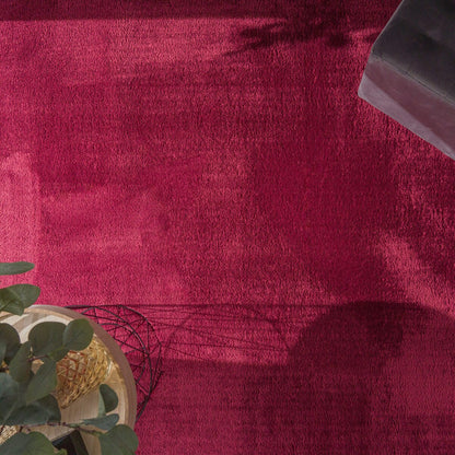 Tapis doux et lavable avec envers antidérapant, couleurs unies