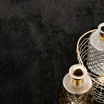 Tapis doux et lavable avec envers antidérapant, couleurs unies