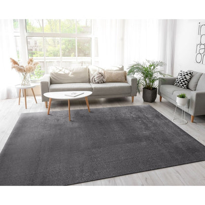 Tapis doux et lavable avec envers antidérapant, couleurs unies