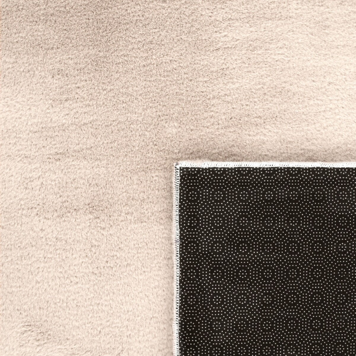 Tapis doux et lavable avec envers antidérapant, couleurs unies