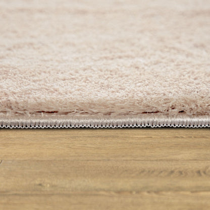 Tapis doux et lavable avec envers antidérapant, couleurs unies