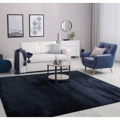 Tapis doux et lavable avec envers antidérapant, couleurs unies