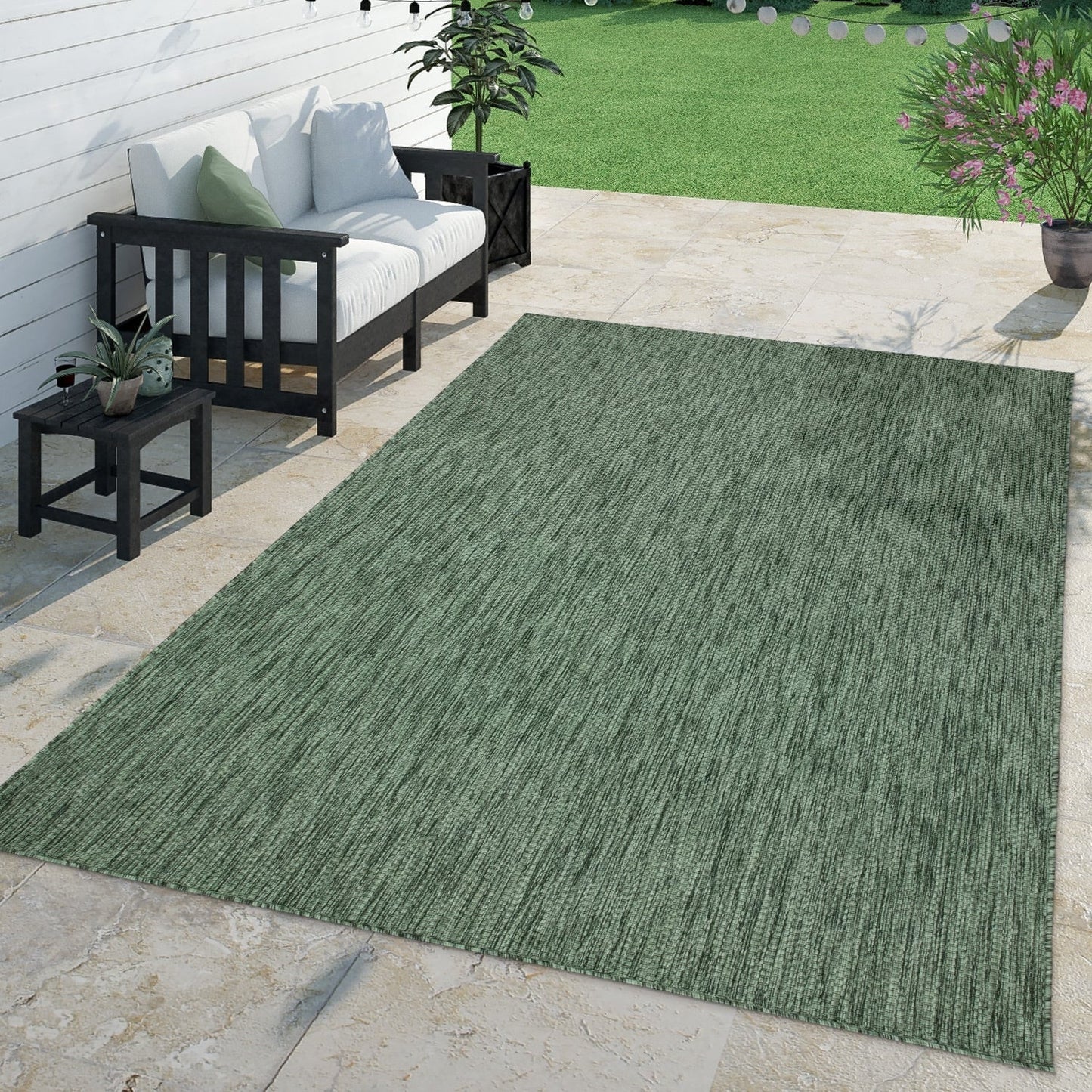 Tapis d'extérieur imperméable à motifs variés pour terrasse