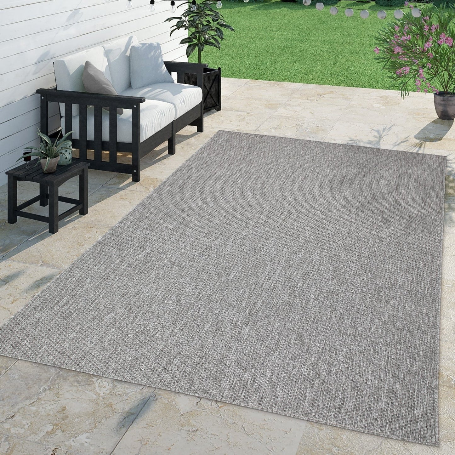 Tapis d'extérieur imperméable à motifs variés pour terrasse