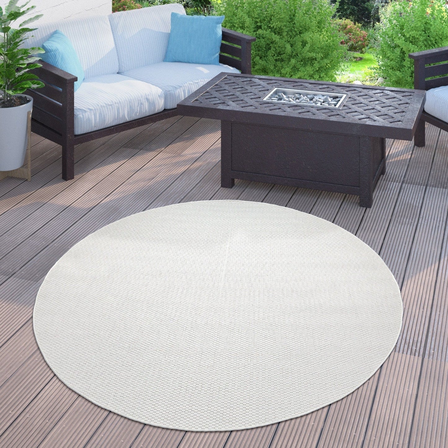 Tapis d'extérieur imperméable à motifs variés pour terrasse