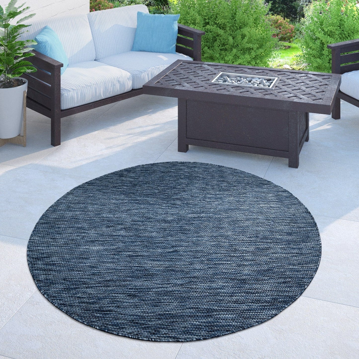 Tapis d'extérieur imperméable à motifs variés pour terrasse