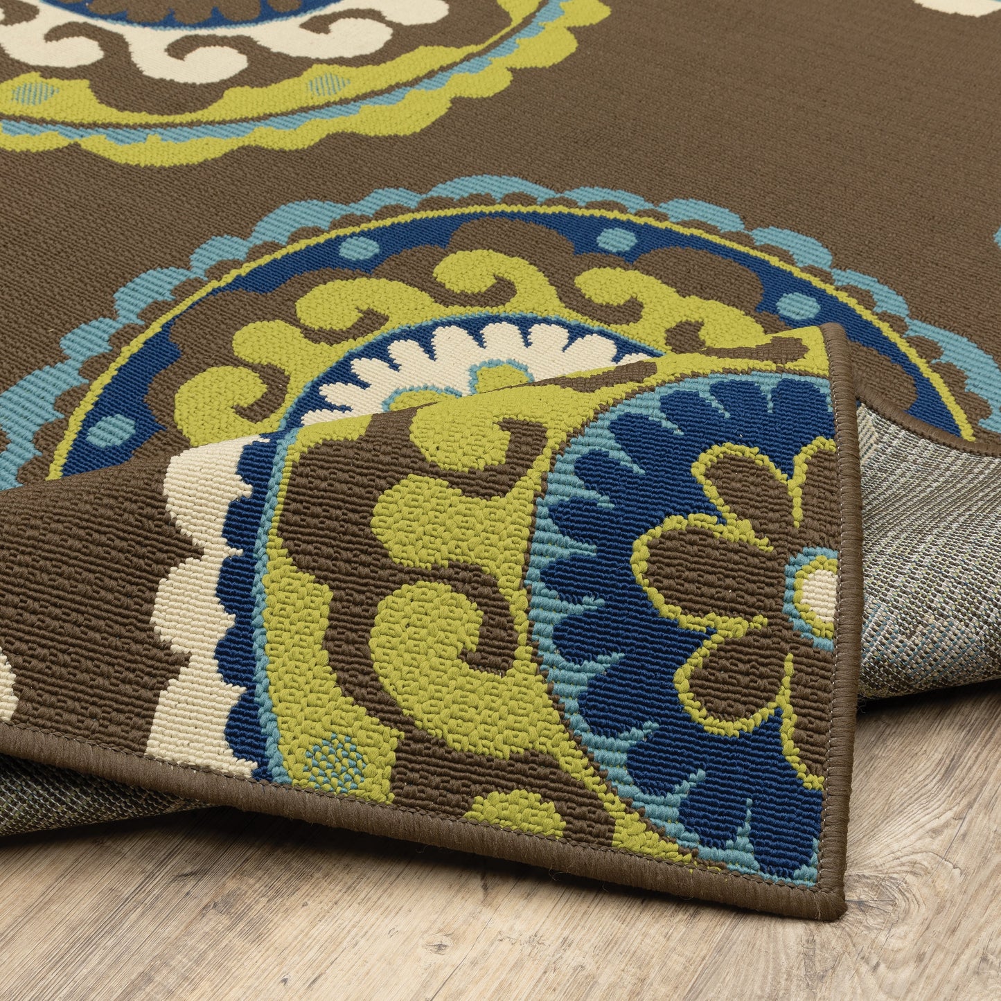 Tapis d'intérieur/extérieur à médaillons floraux Vista Home Catalina--