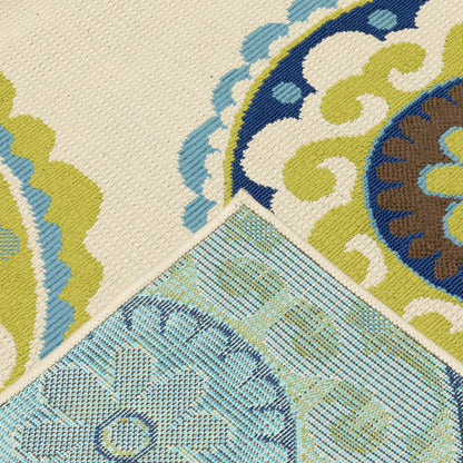 Tapis d'intérieur/extérieur à médaillons floraux Vista Home Catalina--