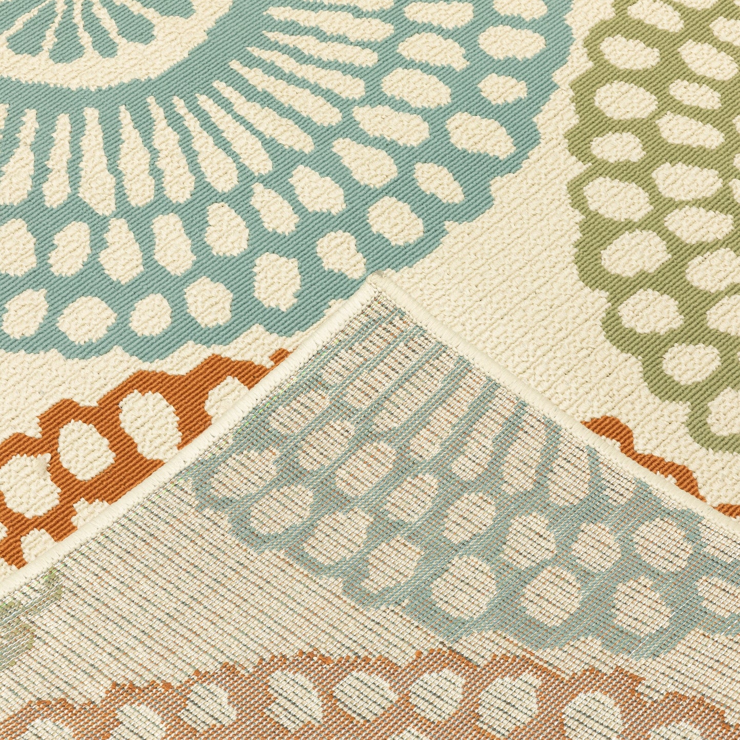 Tapis d'intérieur et d'extérieur multicolore Vista Home Malta Medallions