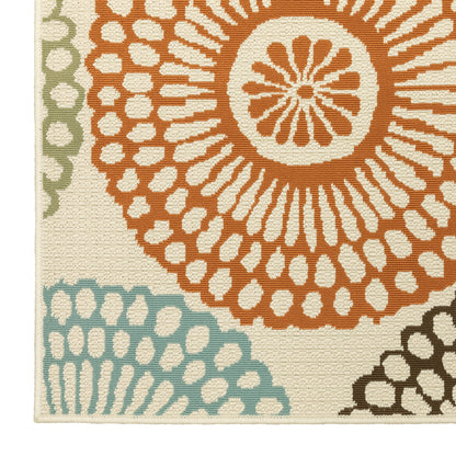 Tapis d'intérieur et d'extérieur multicolore Vista Home Malta Medallions