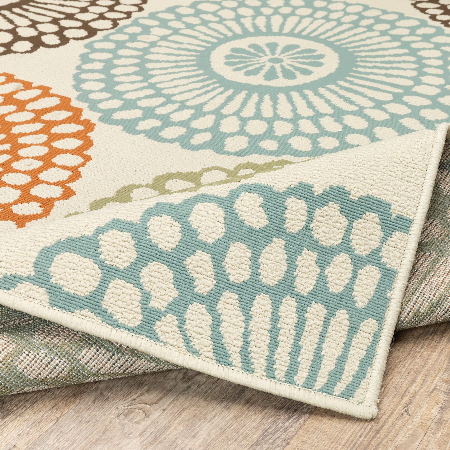 Tapis d'intérieur et d'extérieur multicolore Vista Home Malta Medallions