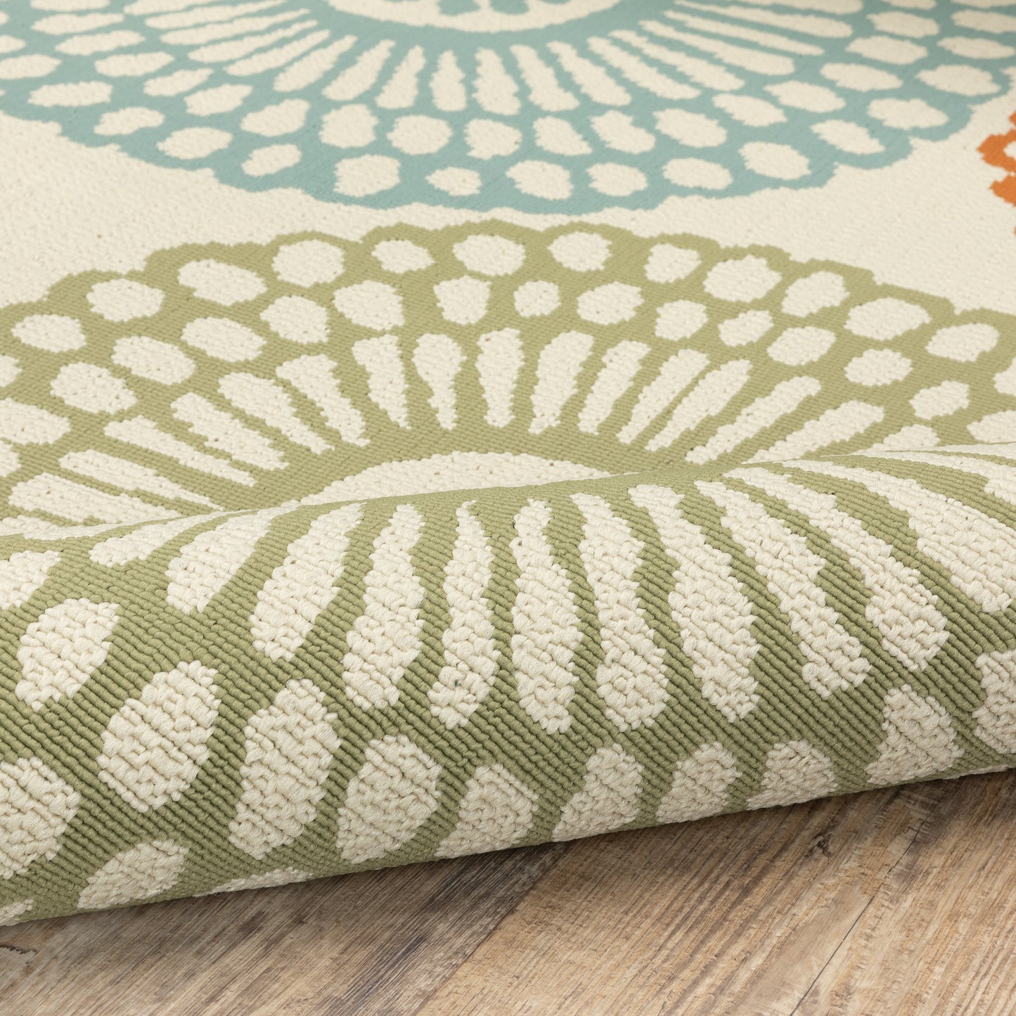 Tapis d'intérieur et d'extérieur multicolore Vista Home Malta Medallions