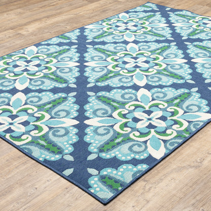 Tapis d'intérieur et d'extérieur Style Haven Martinque Medallion-