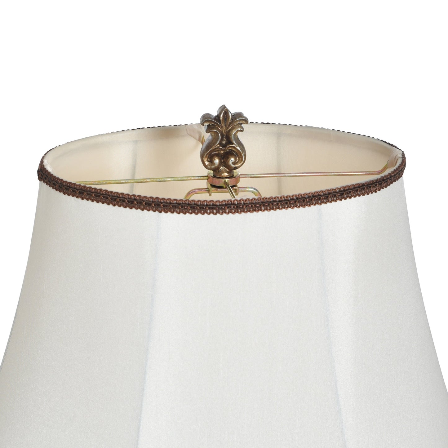 Lampe de table StyleCraft Magonia - Crème, blanc cassé avec finition dorée antique