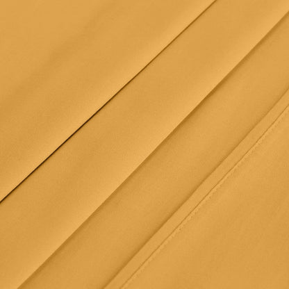 Parure de lit en coton égyptien de qualité supérieure, 400 fils au pouce carré, avec poche profonde et couleur unie