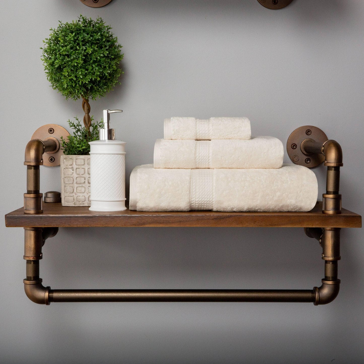 Ensemble de serviettes 3 pièces en coton égyptien épais de qualité supérieure