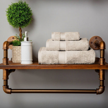 Ensemble de serviettes 3 pièces en coton égyptien épais de qualité supérieure