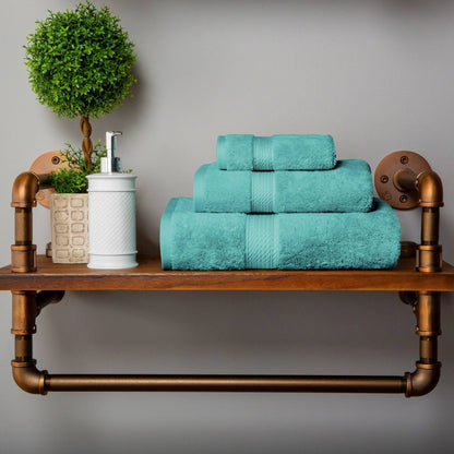 Ensemble de serviettes 3 pièces en coton égyptien épais de qualité supérieure