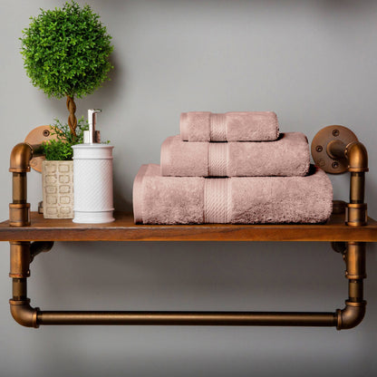 Ensemble de serviettes 3 pièces en coton égyptien épais de qualité supérieure