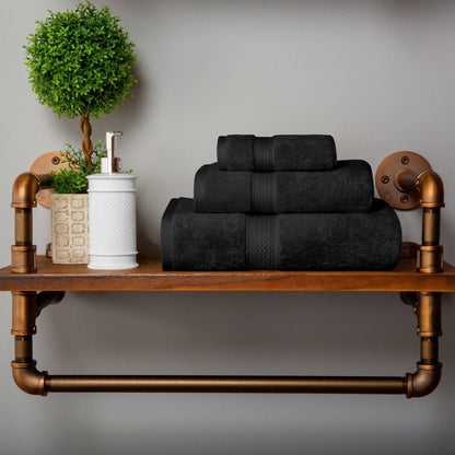 Ensemble de serviettes 3 pièces en coton égyptien épais de qualité supérieure