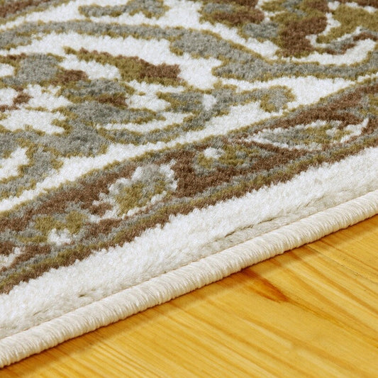 Tapis d'intérieur à médaillon floral Glendale de qualité supérieure