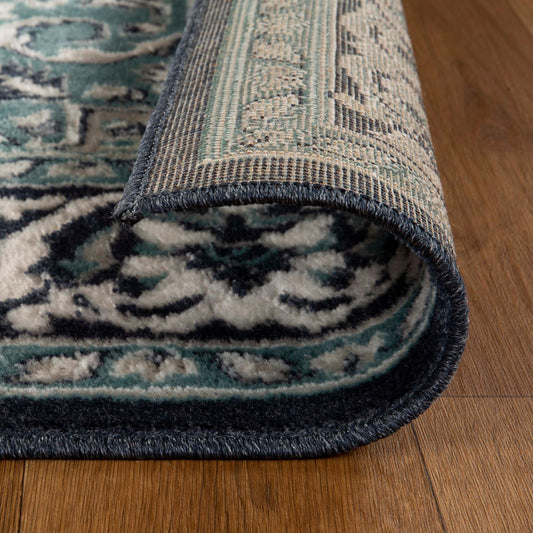 Tapis d'intérieur à médaillon floral Glendale de qualité supérieure