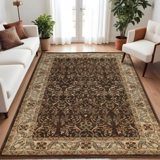 Tapis d'intérieur traditionnel à motifs floraux Superior Heritage