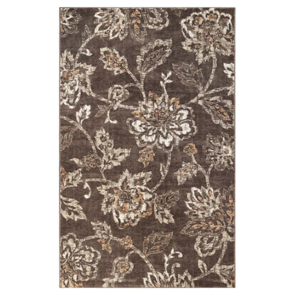 Tapis d'intérieur floral de style ferme jacobéen de qualité supérieure